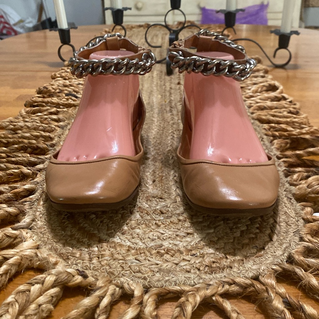 Celine Chain Ankle Strap Ballet Flats*